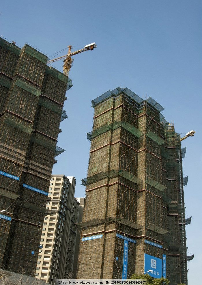 高層建筑施工圖片